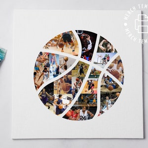 basketball collage gift that can be printed as gift for basketball enthusiast