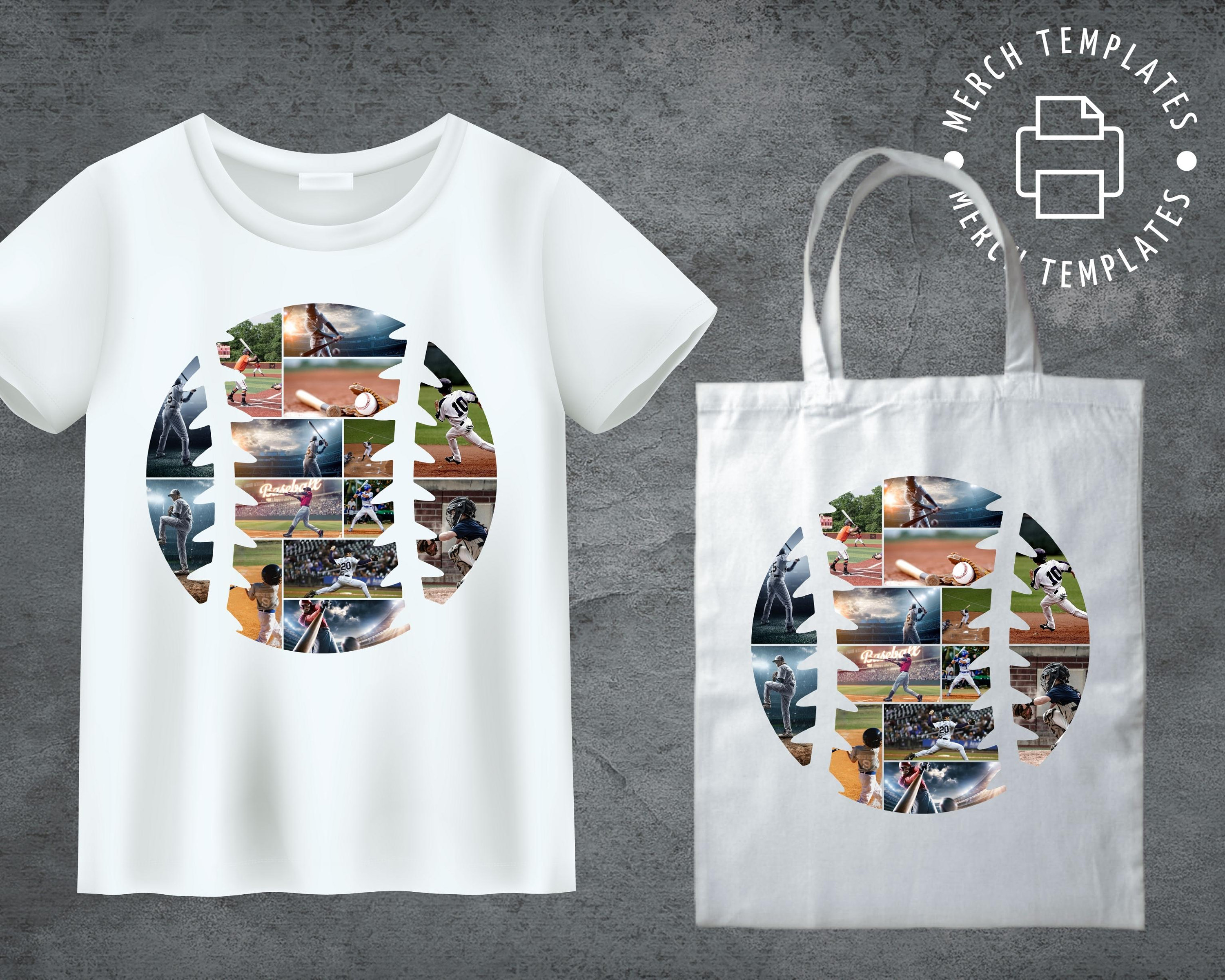 PRINTABLE Baseball Collage Frame Baseball Picture Template Baseball