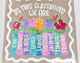 Hand Painted Teacher Classroom Banner: Back to School Decor, PBIS