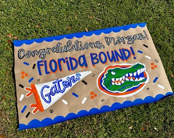 Custom Hand-Painted Graduation Banner, Class of, Bed Party, Congratulations 2026