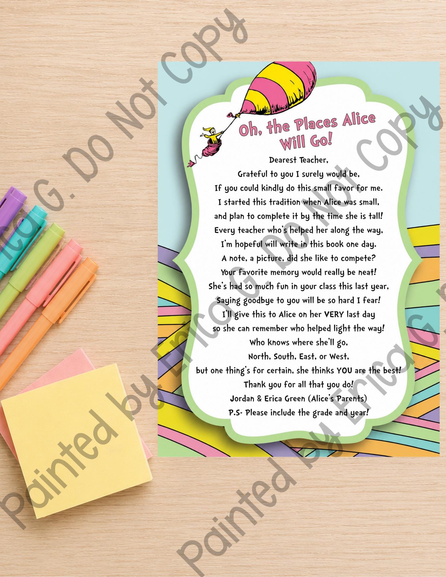 Card Oh the Places - Etsy