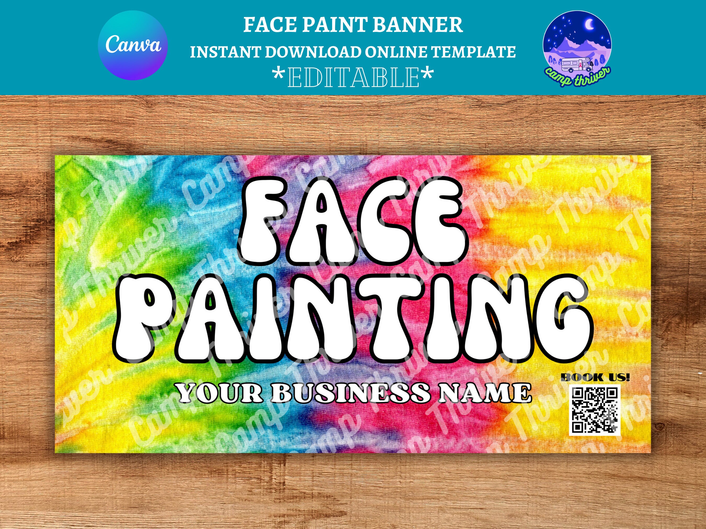 Face Painting Banner Face Painting Sign Face Paint Flyer - Etsy