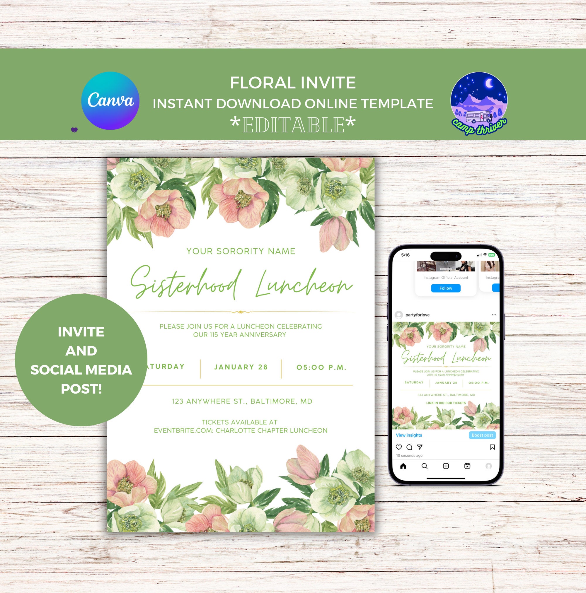 Sorority Flyer, Sorority Template, AKA Invitation, Sorority Invitation Sorority Flyer, Sorority Template, AKA Invitation, Sorority Invitation