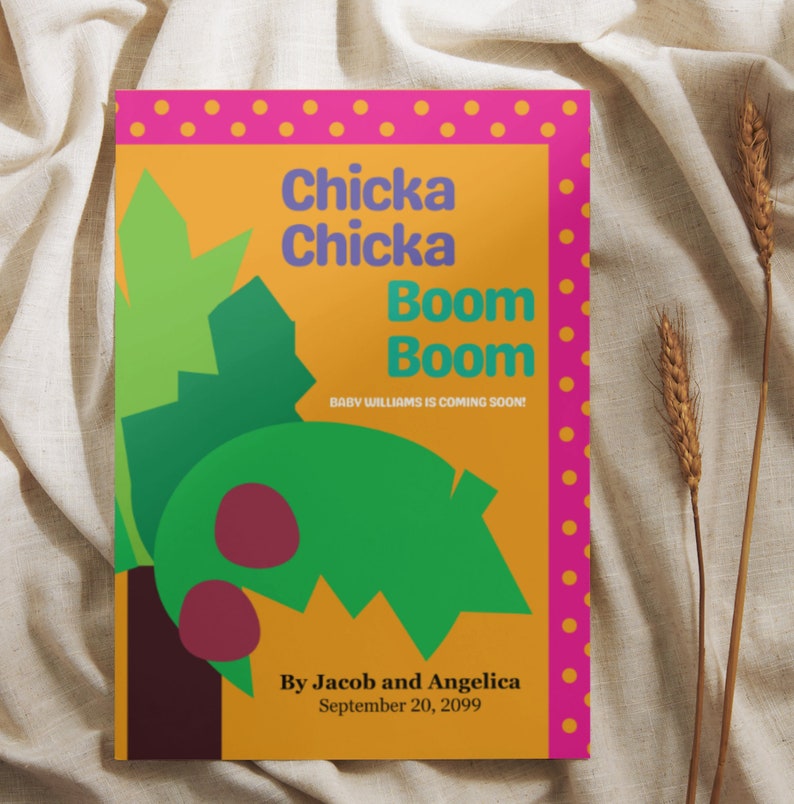 Chicka Chicka Boom Boom Welcome Sign, Storybook Welcome Sign, Book Baby ...