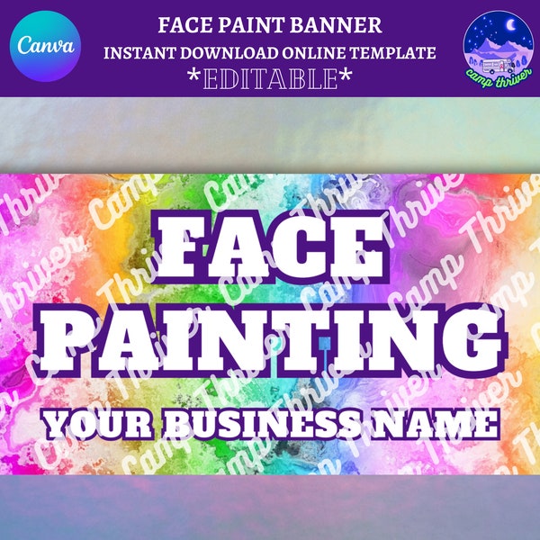Painted Banner Etsy