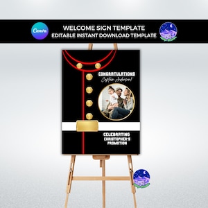 Military Party Sign Military Welcome Home, Military Retirement Sign, Boot Camp Welcome Sign, Military Going Away, Military Promotion