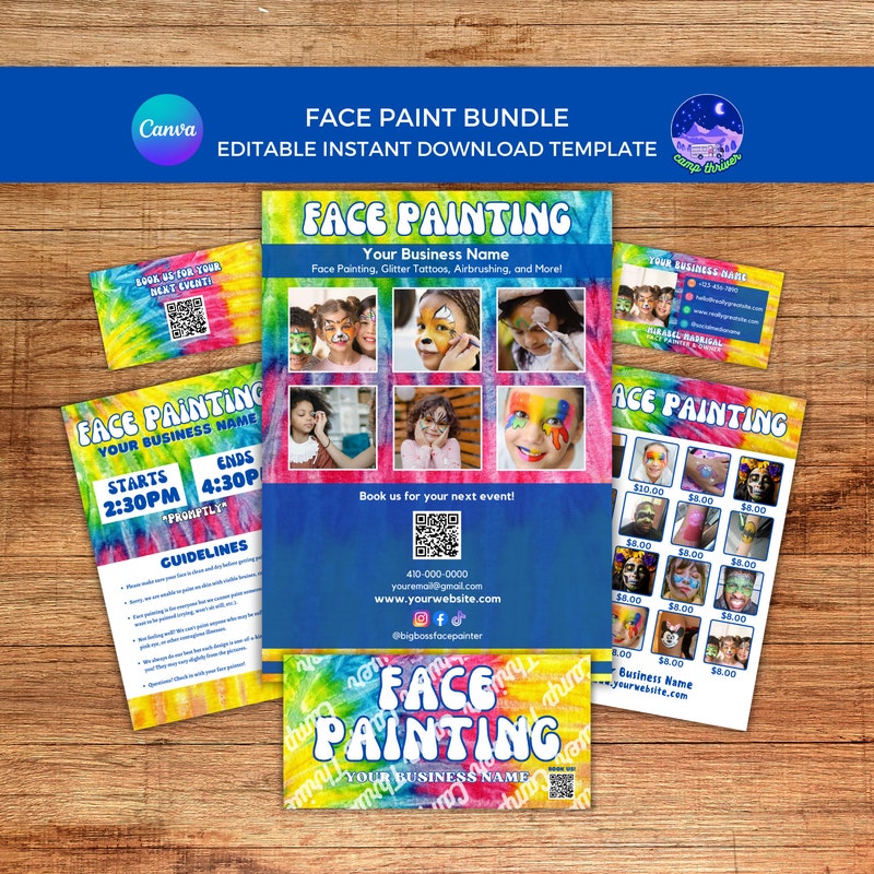 Face Painting Menu - Etsy