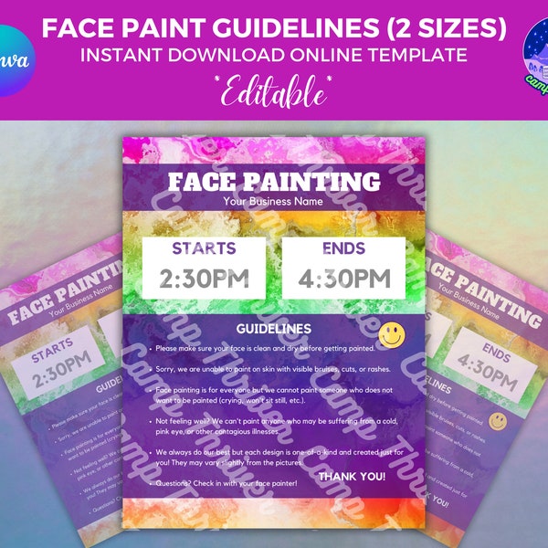 Face Paint Examples Etsy UK