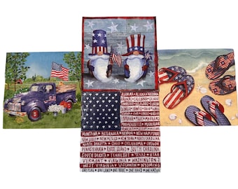 Patriotic Decoupage Napkins: Mix and Match Americana Craft Paper.