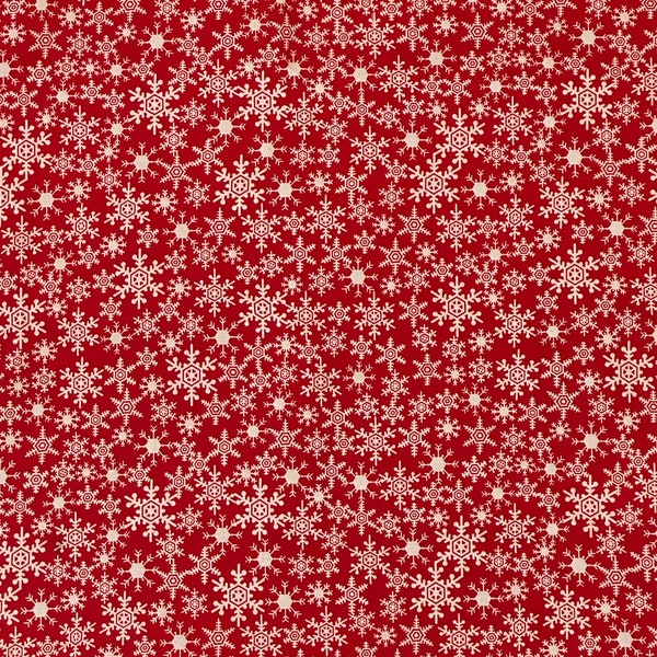 Christmas Fabric: Let it snow in style. Sparkling snowflake fabric for holiday crafts, decorations, DIY projects and gifts.