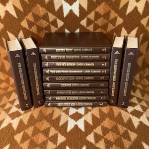 Louis L'Amour Collection Leatherette SACKETT’S Complete 18 Volume Set Good  Cond