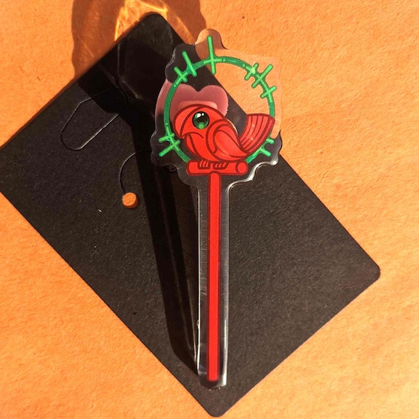 The Ancient Magus' Bride Robin Staff Acrylic Pin 3.5inch