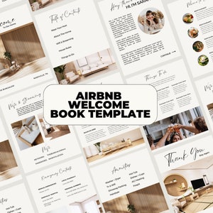 PLR Airbnb Welcome Book Template: Airbnb Template w/ Resellers Rights, Private Label Rights Airbnb Guide Templates, PLR Digital Products