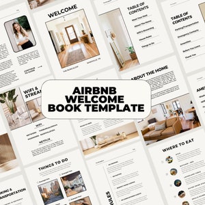 PLR Airbnb Welcome Book Template: Airbnb Template w/ Resellers Rights, Private Label Rights Airbnb Guide Templates, PLR Digital Products