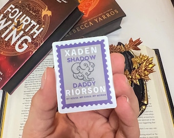 Xaden Riorson Stamp Sticker (Officially Licensed) | Fourth Wing | Iron Flame | Onyx Storm