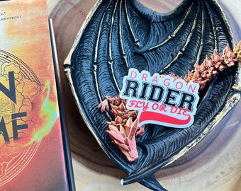Dragon Rider Sticker (Officially Licensed) | Fourth Wing | Iron Flame | Onyx Storm