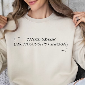 Teacher&#39;s Version Sweatshirt | Custom Teacher Sweatshirt | Teacher Gifts