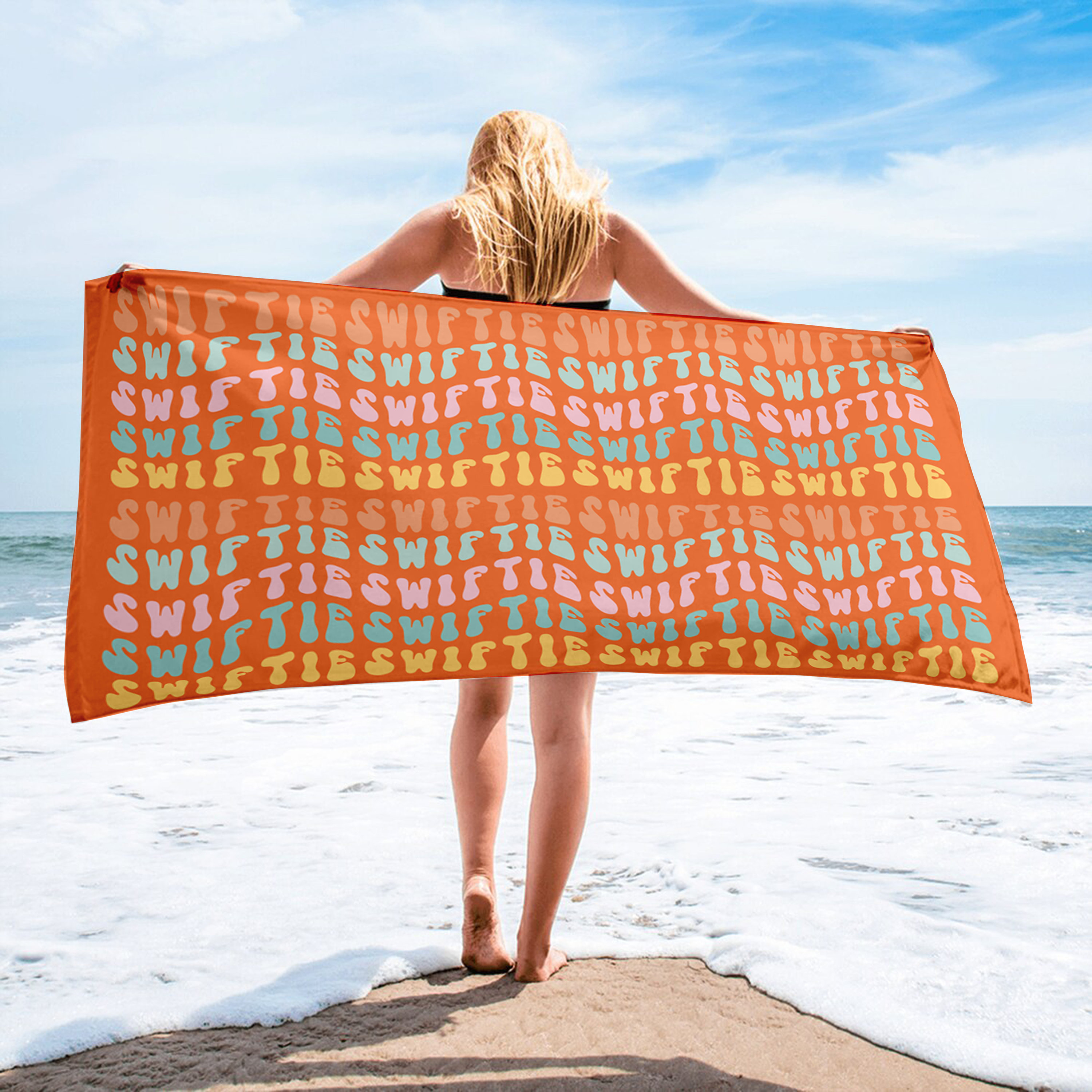Taylor Beach Towel, Taylor Fan Beach Towel, Vacation Gift, Holiday Gift