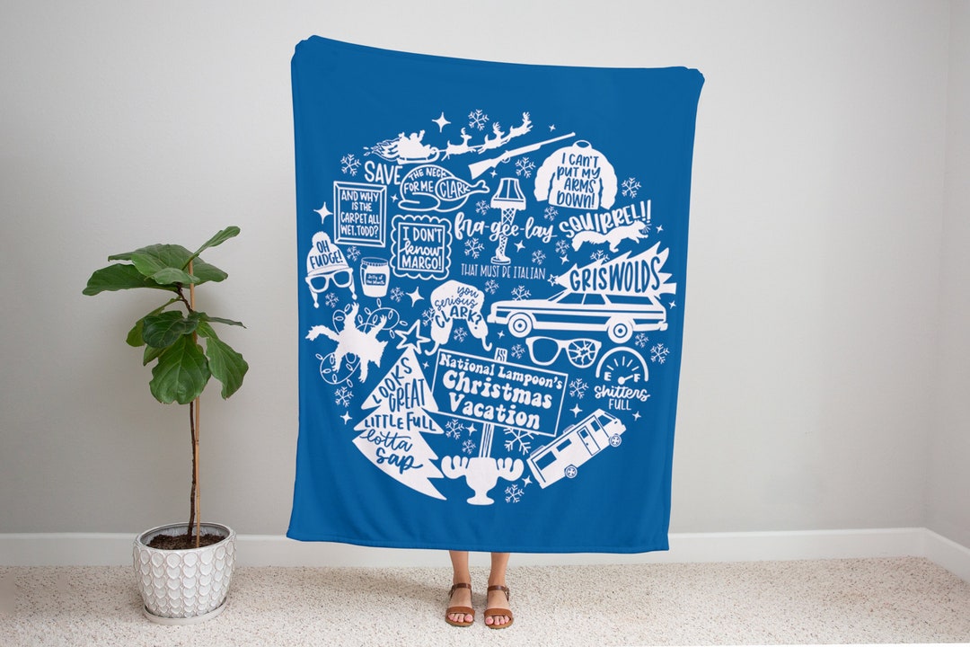 Christmas Blanket Christmas Vacation Blanket Custom Name Etsy