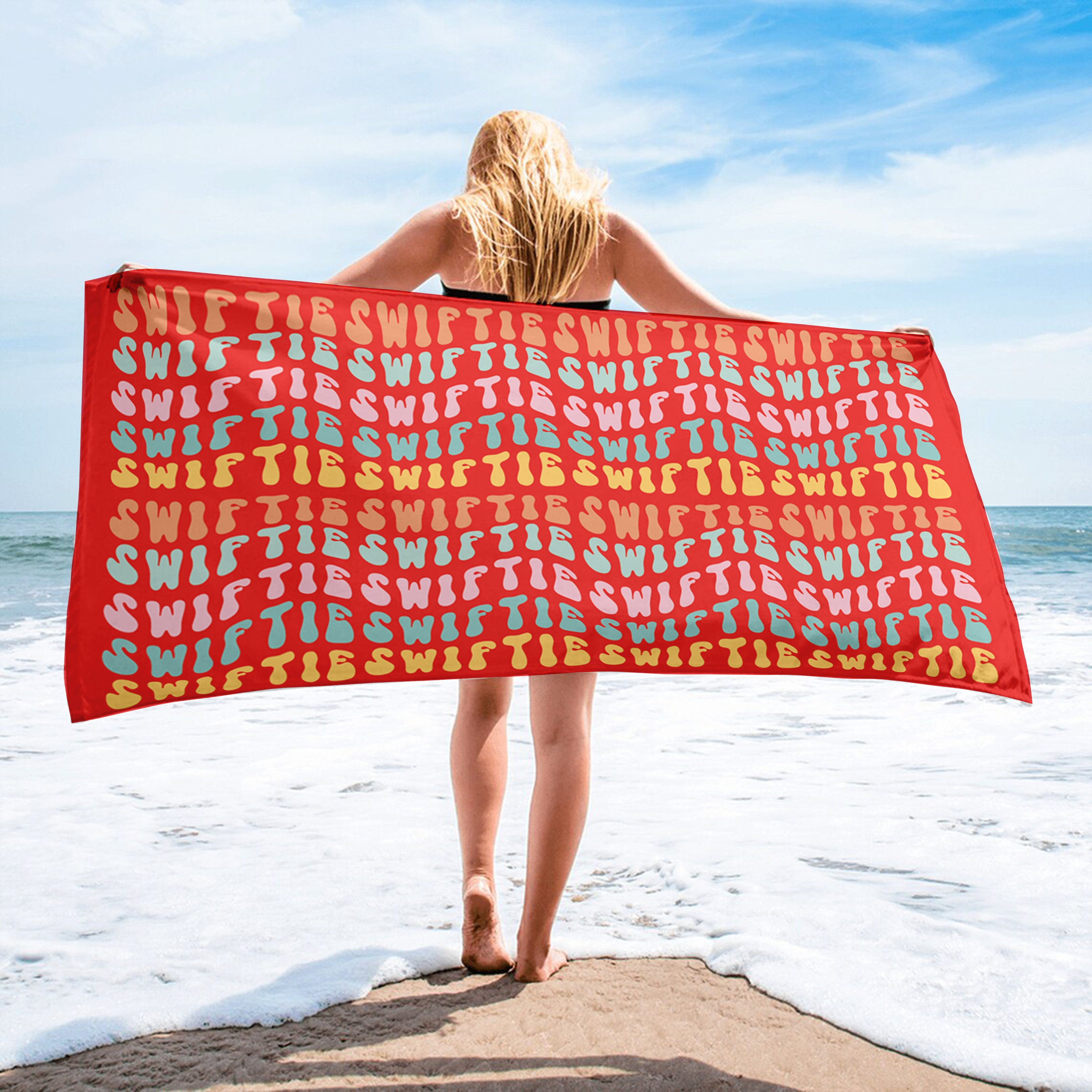 Taylor Beach Towel, Taylor Fan Beach Towel, Vacation Gift, Holiday Gift