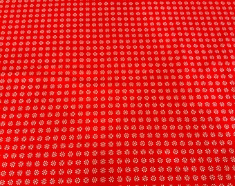 Fabric, floral fabric, red fabric, red flower fabric, cotton fabric, flower fabric, quilting fabric, sewing fabric, crafting fabric