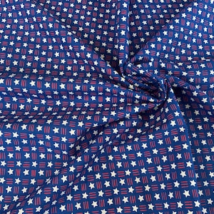Fabric, cotton fabric, red white and blue fabric, Stars and Stripes fabric, 4th of July fabric, cotton fabric, sewing fabric, quilt fabric
