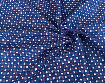 Fabric, cotton fabric, red white and blue fabric, Stars and Stripes fabric, 4th of July fabric, cotton fabric, sewing fabric, quilt fabric