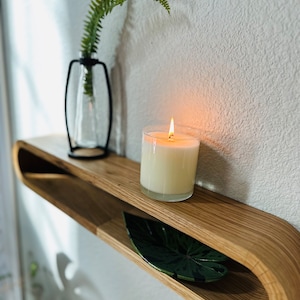 Curved Floating Shelf (Mid Century Modern)