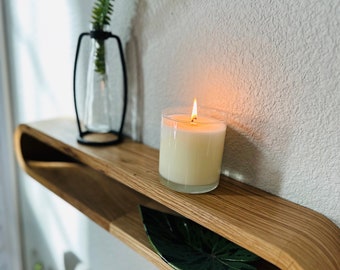 Curved Floating Shelf (Mid Century Modern)