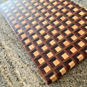 Cutting Board end grain three dimensional