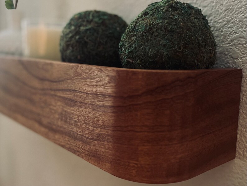 Curved Front Facing Floating Shelf Etsy