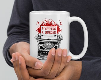Plotting A Murder Author mug