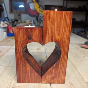 Handmade Heart Shaped Candle Holder