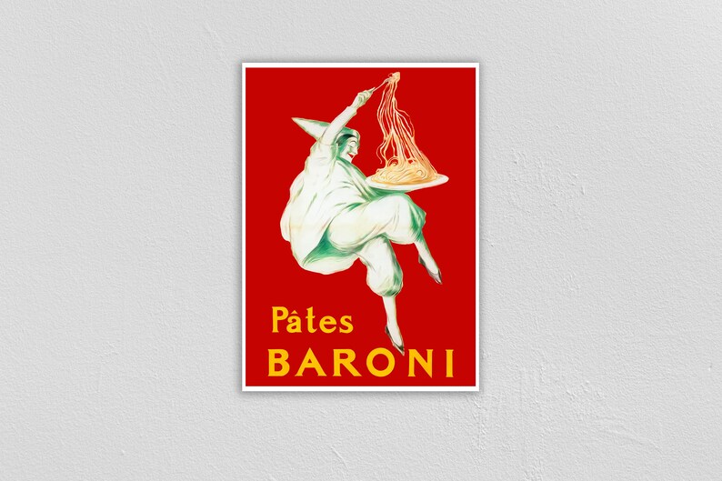 Pates Baroni Vintage Poster by Cappiello Food&drink Etsy