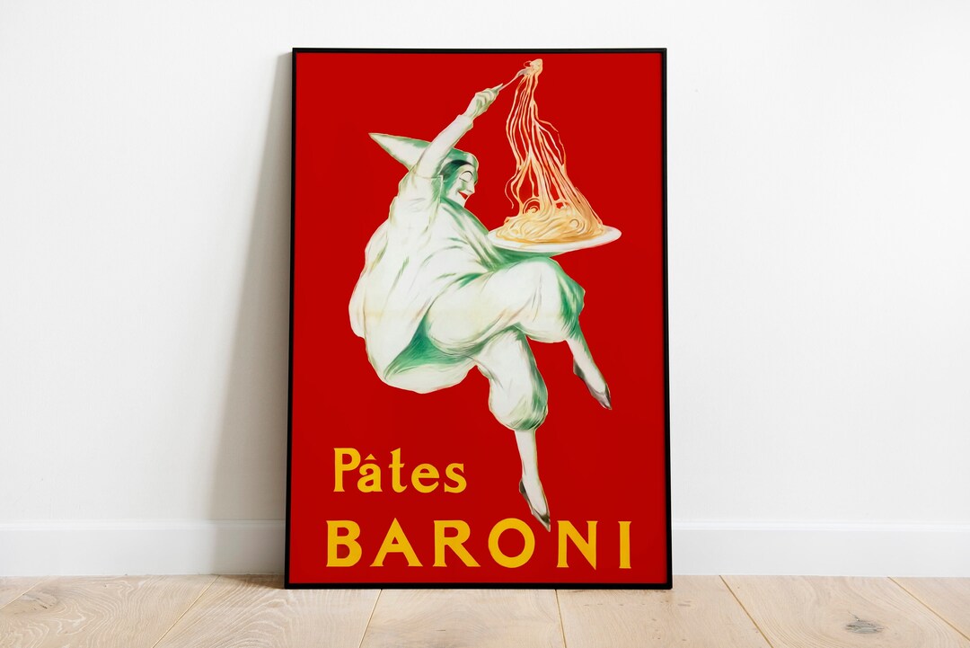 Pates Baroni Vintage Poster by Cappiello Food&drink Etsy