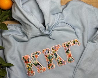 Greek Letter Hoodie Sweatshirt Sorority Custom Hoodie Style Sweatshirt