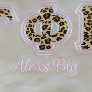 Front of Shirt, Under Letters Embroidery Add On