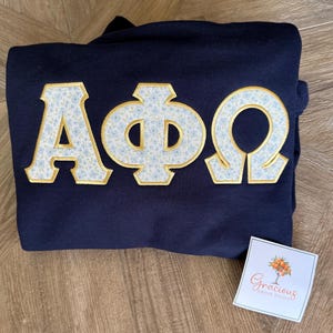 Greek Letter Sweatshirt Sorority Custom Crewneck Style Sweatshirt image 17