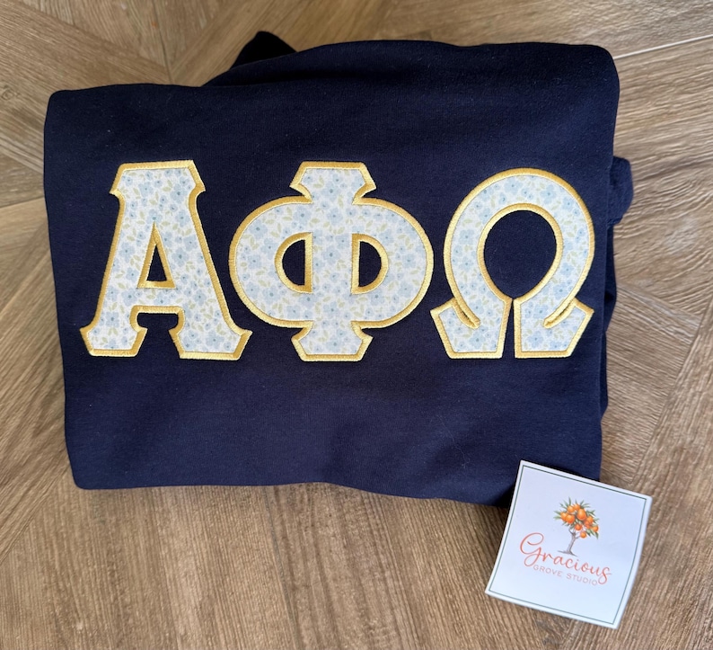 Greek Letter Sweatshirt Sorority Custom Crewneck Style Sweatshirt image 17