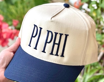 Sorority Trucker Hat Greek Letter Two Tone Embroidered Baseball Cap Style Snapback Personalized Nickname Greek Letters Big Little