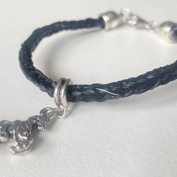 Elegant Equine Essence: Handcrafted Horsehair Bracelet