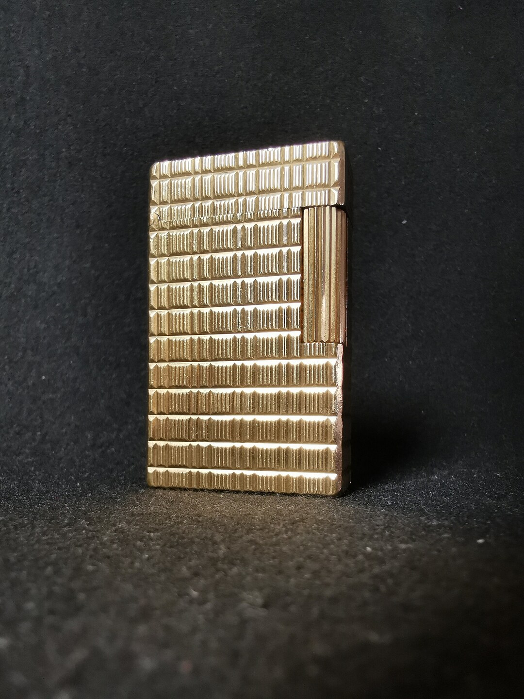 ST Dupont Gas Lighter Ligne 1 Gold Color Used Working Etsy