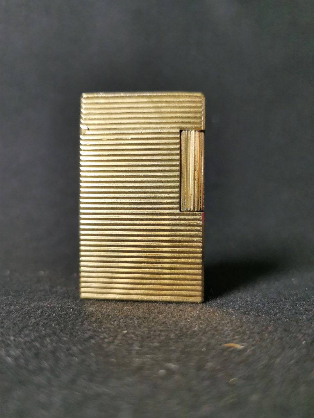 ST Dupont Gas Lighter Ligne 1 Gold Color Used Working Etsy