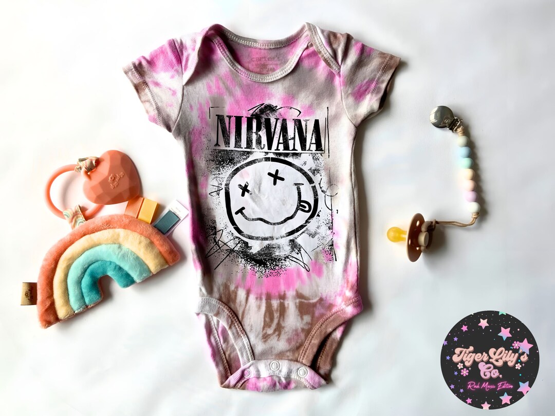 Baby Nirvana Onesie® Classic Rock Band Baby Onesie® Bodysuit Etsy