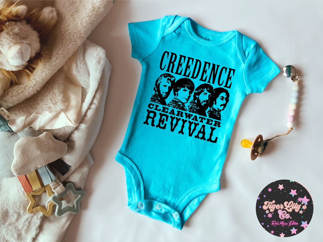 Baby Creedence Onesie® Classic Rock Band Baby Onesie® Bodysuit Etsy