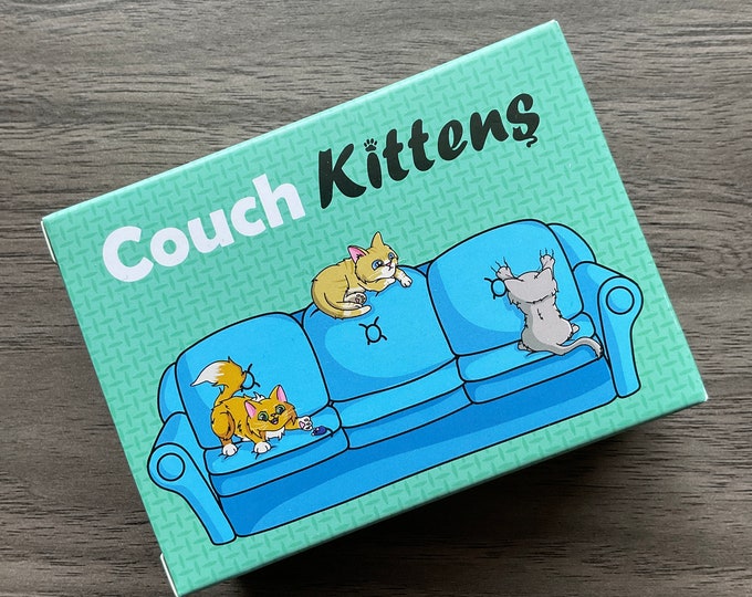 Couch Kittens Card Game Quick and Easy 2 Player Game for Cat Lovers Etsy