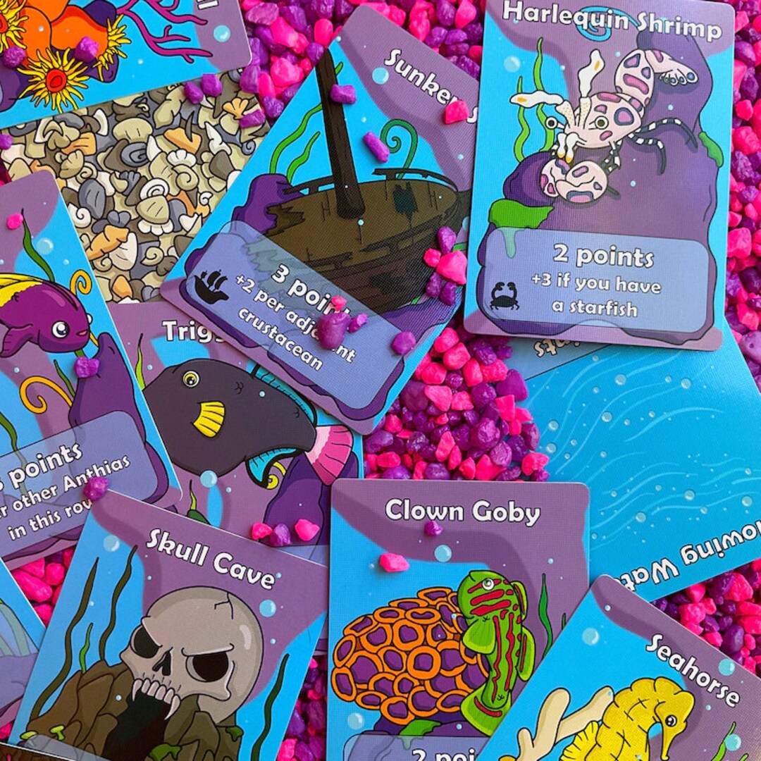 Ultimate Aquarium Relaxing and Fun Card Game for 24 Players Etsy