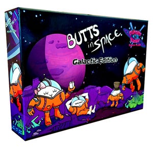 Butts in Space Galactic Edition - Jeu de cartes amusant pour 2 à 4 joueurs - Extension incluse