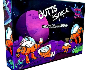 Butts in Space Galactic Edition - Funny 2-4 Player Card Game - Includes Expansion