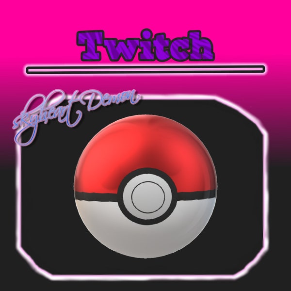3D pokeball for Twitch integrated throwing system | Easy throwable | Mutliuse | perfect | T.I.T.S
